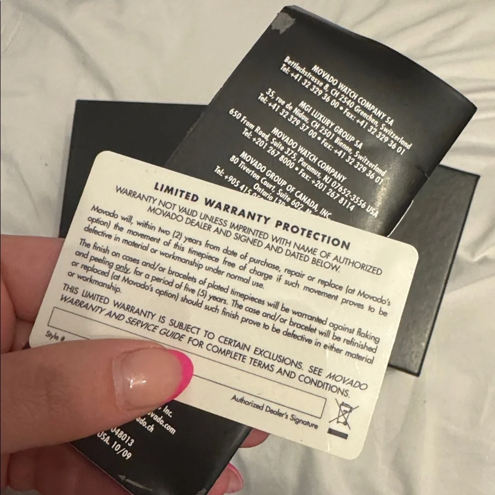 Movado Women’s Quartz Watch Bangle Pink & Silver - Picture 8 of 8